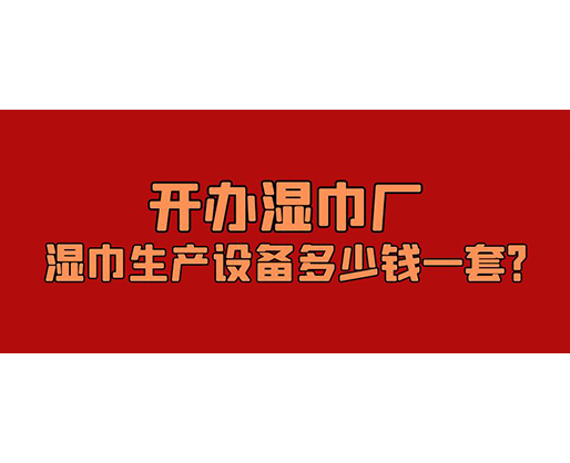 開辦濕巾廠，濕巾生產(chǎn)設(shè)備多少錢一套？